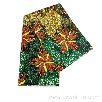 100% polyester african wax printed fabric for garments